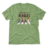 The Beagles Men/Unisex T-Shirt in Heather Green color