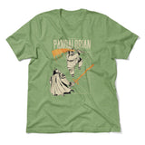 The Pandalorian Men/Unisex T-Shirt in Heather Green color
