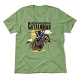 The Catalorian Men/Unisex T-Shirt in Heather Green color