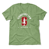 Stanford Law, Just Kidding Men/Unisex T-Shirt in Heather Green color