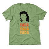 Yada-yada-yada Men/Unisex T-Shirt in Heather Green color