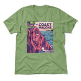 Coast Malone Men/Unisex T-Shirt in Heather Green color