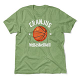 Cranjus Mcbasketball Men/Unisex T-Shirt in Heather Green color