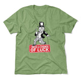 Change Luck Monopoly Parody Men/Unisex T-Shirt in Heather Green color