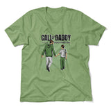 Call Of Daddy Men/Unisex T-Shirt in Heather Green color