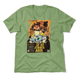 Cat Wars - The Vet Strikes Again Men/Unisex T-Shirt in Heather Green color