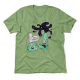 I Think You're Overreacting Men/Unisex T-Shirt in Heather Green color