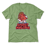 Roast Malone Men/Unisex T-Shirt in Heather Green color