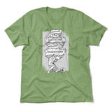 Debt Atlas Men/Unisex T-Shirt in Heather Green color