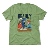 Deadly Games Men/Unisex T-Shirt in Heather Green color
