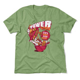 Power Loops Men/Unisex T-Shirt in Heather Green color