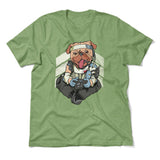 Lifeline Pug Apex Gamer Men/Unisex T-Shirt in Heather Green color