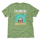 Cupcake - A Balanced Diet Men/Unisex T-Shirt