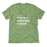 Designer Tshirt Men/Unisex T-Shirt in Heather Green color