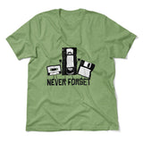 Never Forget The Old Stuff Men/Unisex T-Shirt in Heather Green color