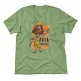Indian Guru - Baba Marley Men/Unisex T-Shirt in Heather Green color