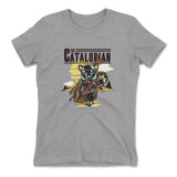 The Catalorian Womens T-Shirt in Heather Grey color