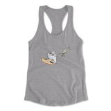 Creation Of Adam - Toilet Paper Womens Racerback Tank in Heather Grey color