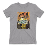 Cat Wars - The Vet Strikes Again Womens T-Shirt in Heather Grey color
