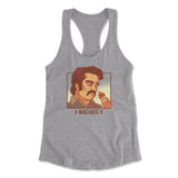 Nachos Drug Lord Womens Racerback Tank in Heather Grey color