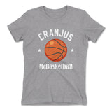 Cranjus Mcbasketball Womens T-Shirt in Heather Grey color