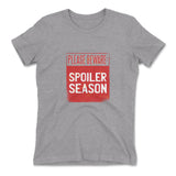 Spoiler Alert Womens T-Shirt in Heather Grey color