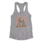 Natural Born Chiller Womens Racerback Tank in Heather Grey color