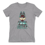 Robocat Womens T-Shirt in Heather Grey color