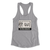 Why Science Teachers Should Not Be Given Playground Duty Womens Racerback Tank in Heather Grey color