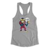 Dancing Monkey Jackson Womens Racerback Tank in Heather Grey color