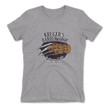 Krugers Barbershop Womens T-Shirt in Heather Grey color