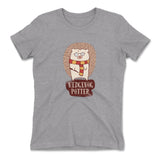 Hedge Hog Potter Womens T-Shirt in Heather Grey color