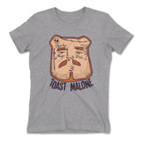Toast Malone Womens T-Shirt in Heather Grey color