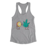 420 Bitcoin Womens Racerback Tank