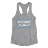 Jabreakit Jabawdit Womens Racerback Tank in Heather Grey color