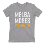 Melba Moses Wolfenstein Womens T-Shirt in Heather Grey color