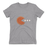 Pie Eating Cream Womens T-Shirt in Heather Grey color