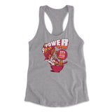 Power Loops Womens Racerback Tank in Heather Grey color