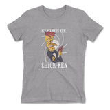 Chicken Spy Womens T-Shirt in Heather Grey color