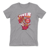 Power Loops Womens T-Shirt in Heather Grey color