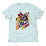 Dogvengers Men/Unisex T-Shirt in Heather Ice Blue color