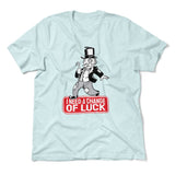 Change Luck Monopoly Parody Men/Unisex T-Shirt in Heather Ice Blue color