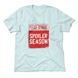 Spoiler Alert Men/Unisex T-Shirt in Heather Ice Blue color