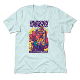 Invasion Of The Robots Men/Unisex T-Shirt in Heather Ice Blue color