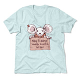 Willing To Undergo Scientific Research For Food Men/Unisex T-Shirt in Heather Ice Blue color