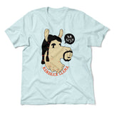 Kendrick Llama Men/Unisex T-Shirt in Heather Ice Blue color