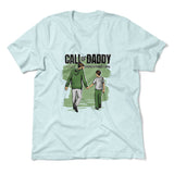 Call Of Daddy Men/Unisex T-Shirt in Heather Ice Blue color