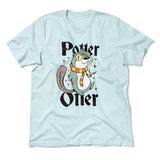 Potter Otter Men/Unisex T-Shirt in Heather Ice Blue color