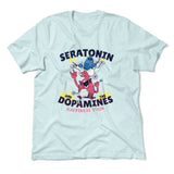 Molecules Rock Men/Unisex T-Shirt in Heather Ice Blue color