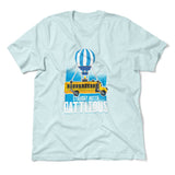 Straight Outta Battle Bus Men/Unisex T-Shirt in Heather Ice Blue color